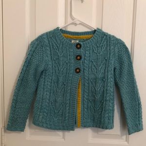 Mini Boden aqua kids sweater